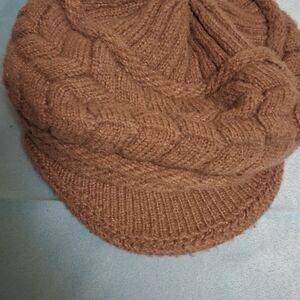 Cozy Knit Brown Cap 0483